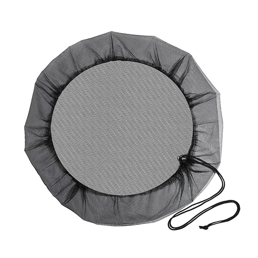 With Drawcord Gardening Tools Catchment Net Filter Screen Protective Cover Rain Barrel Cover 30㎝ black