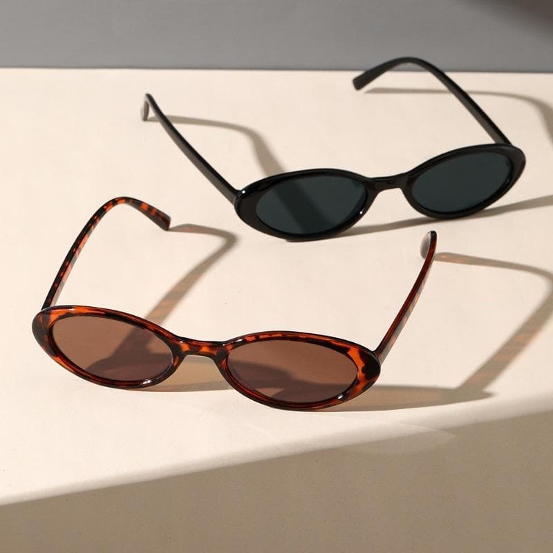 1/2PCS Women Small Frame Sunglasses Retro Jelly Color Sunscreen UV Protection Fashion Eyewear