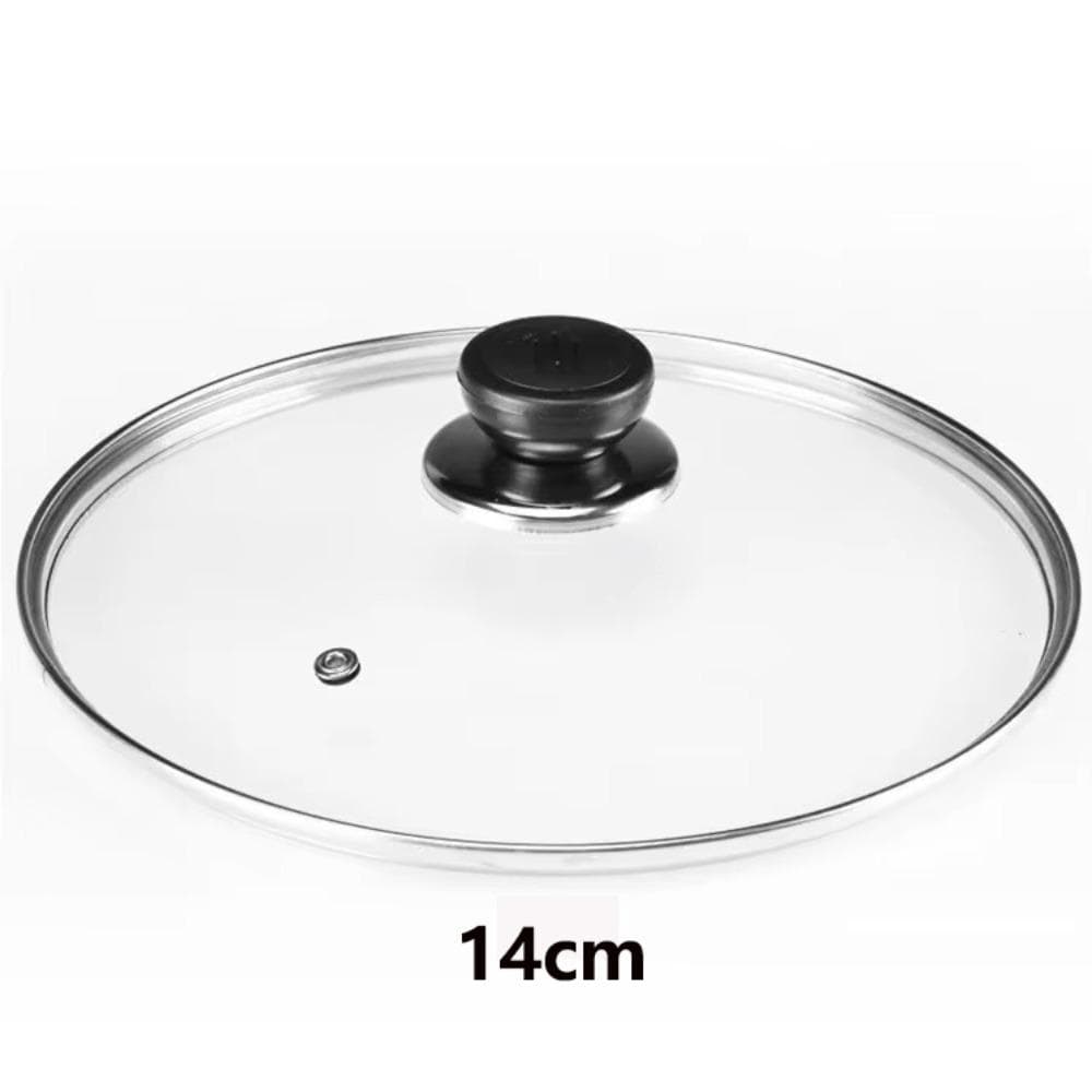 Tempered Glass Pot Cover Universal Pot Lid Durable Wok Pan Lid Kitchen Accessories Diamerter 14cm