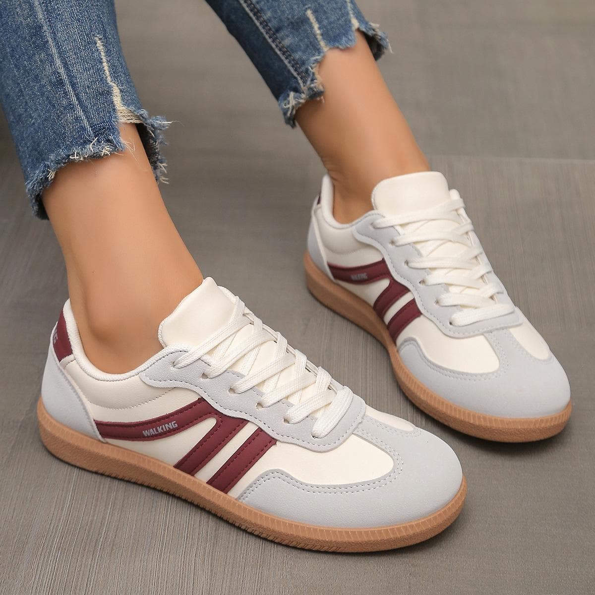 Handball Spezial Pure Original German Training Shoes Retro Casual Leopard Versatile Sports Couples Board Shoes 39 wine red