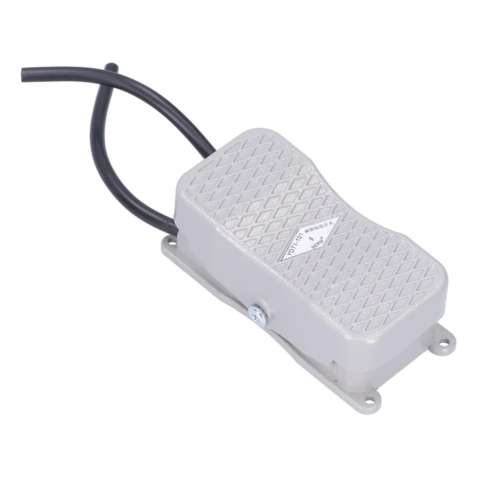 BERM Foot Pedal Switch Metal NonSlip On Off Controller 250V YDT1101 for Automation Control