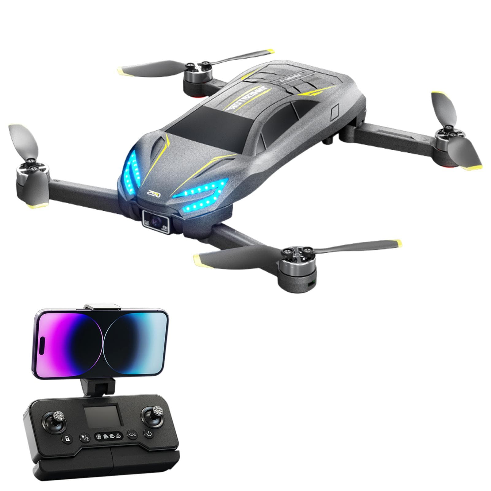 Remote Control Quadcopter with Dual Camera 8K Flying Car Plane Brushless Motor with Optical Flow 1 battery