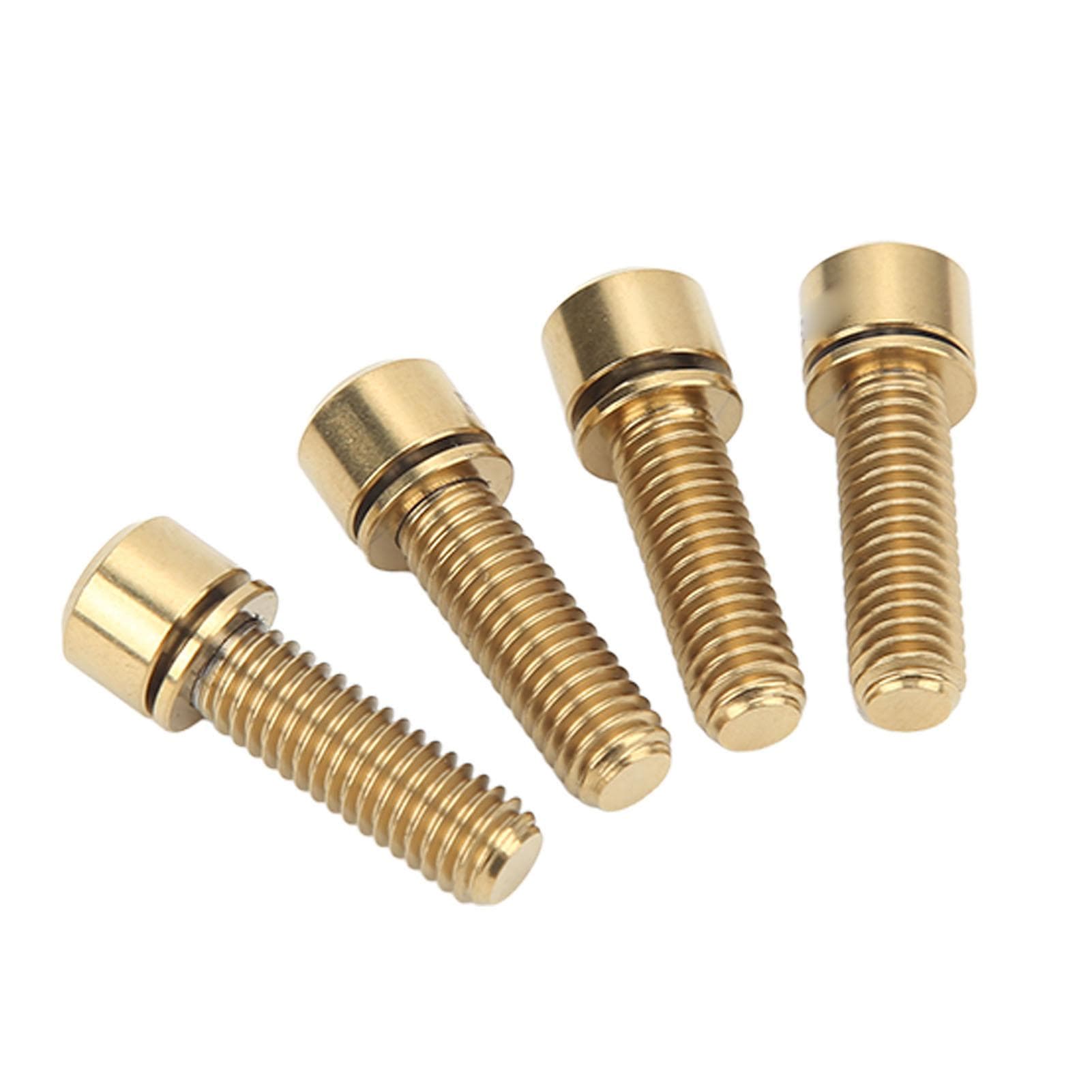 Bike Stem Bolts Screw M6 20mm Accurate Thread Rustproof Reliable Small Bike Brake Screws for