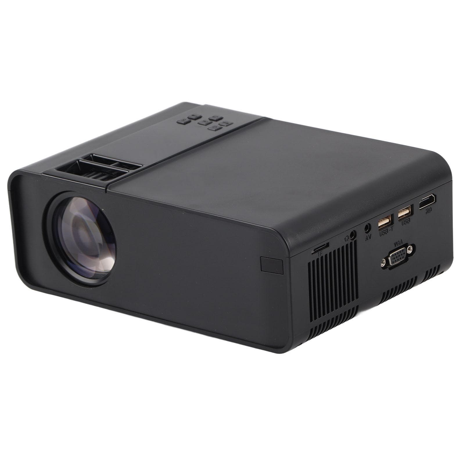 Portable 1080P LED Smart Projector LED Smart Projector Home Theater 480P - US Plug