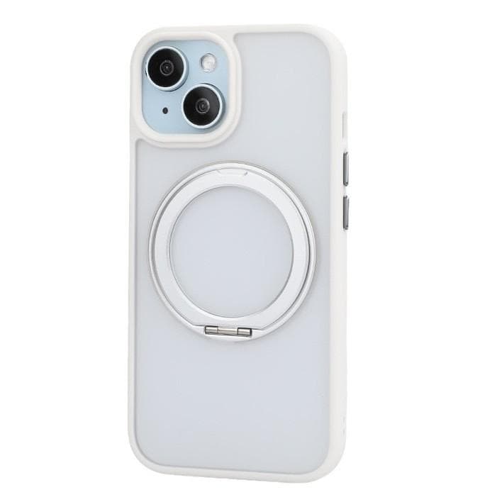 Applicable To IPhone 16pm Skin Fulcrum Protection Case 15 Aluminum Alloy Rotating Bracket Apple 14 Magnetic Phone Case Apple 16Plus