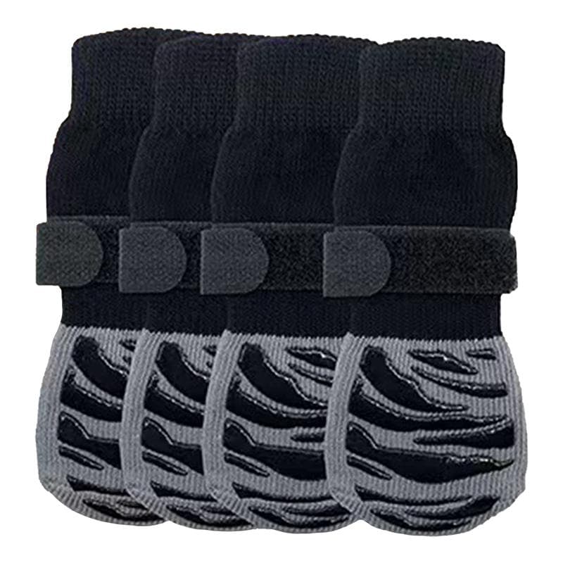 Anti Slip Dog Socks With Straps Traction Control For Indoor On Hardwood Floor Wear Pet Paw Protector For Small Dogs Pet 4Pcs/set XL