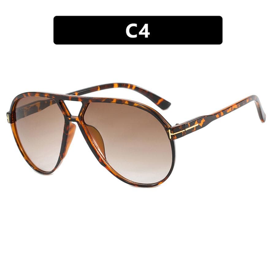New Fashion Retro Sunglasses Large Frame Pilot Sun Glasses UV400 Protection for Men Women Outdoor Letter Toad Mirror