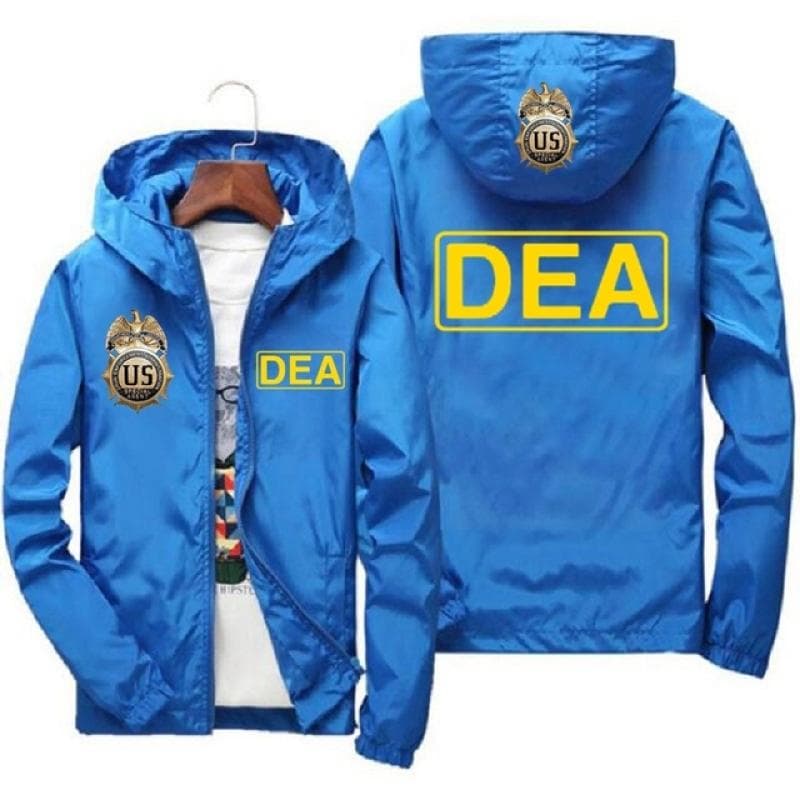 DEA logo zippered jacket men's oversized casual jacket chaquetas hombre 7XL Windbreaker Harajuku street clothing L yellow/blue