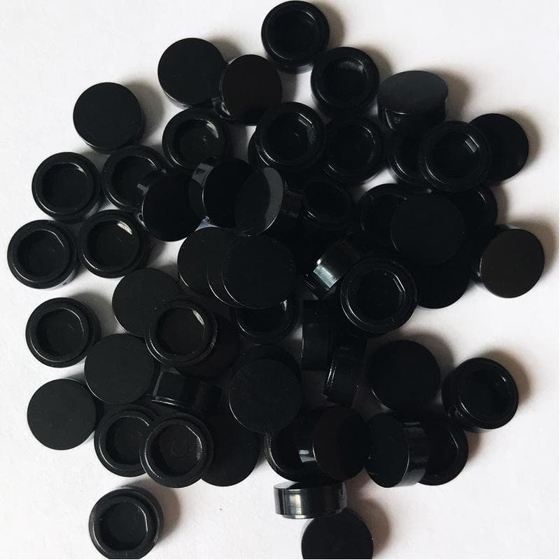 200pcs/lot Tile 1x1 Round Special Brick MOC Building Block Small Particle Bricks Parts Compatible with 98138 Toys black