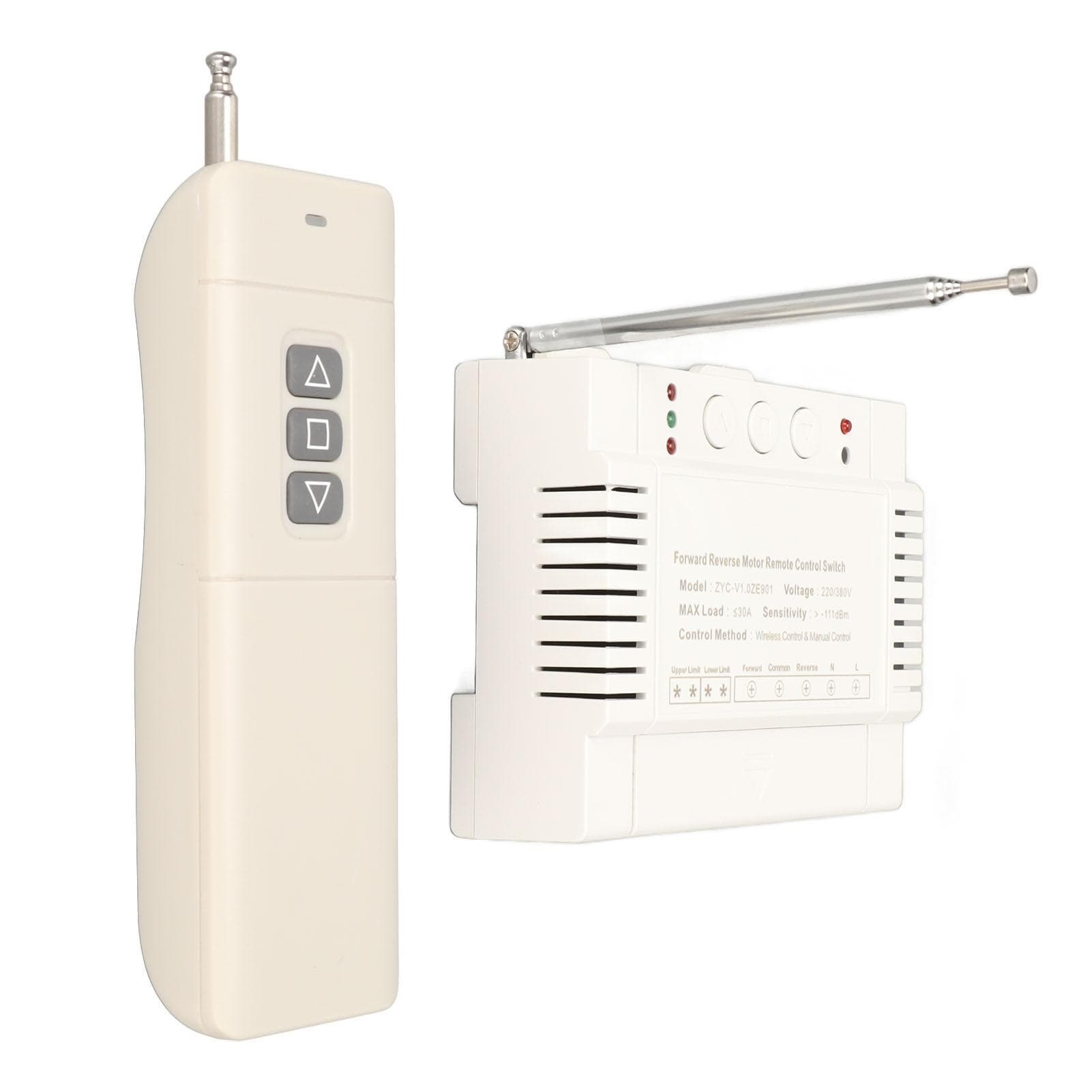 220V 380V 30A Motor Remote Control Switch High Power Load Forward Reverse Up Down Stop Wireless TX