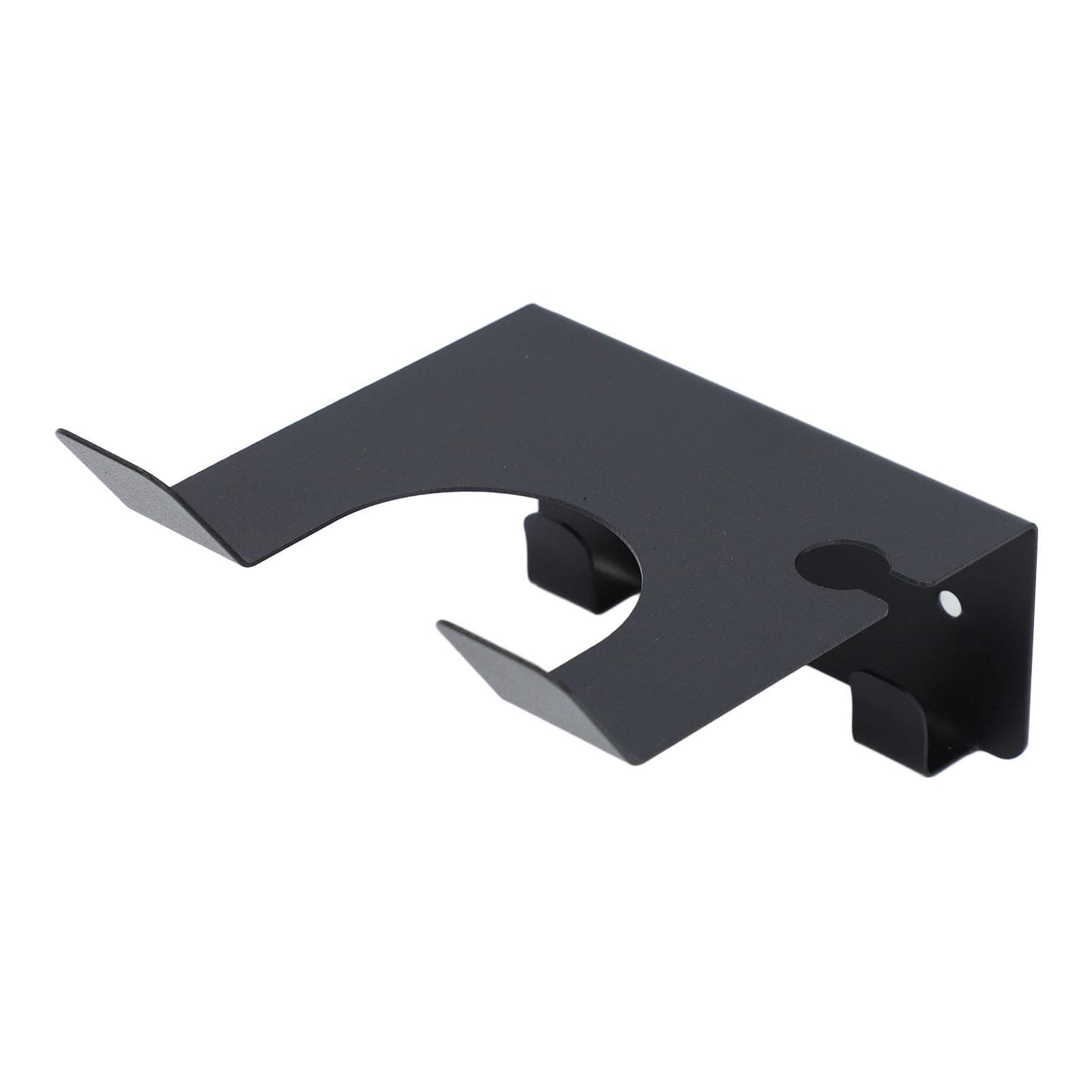 Black Hair Dryer Holder Wall Mounted Stainless Steel Hair Dryer Storage Rack Self Adhesive Hair