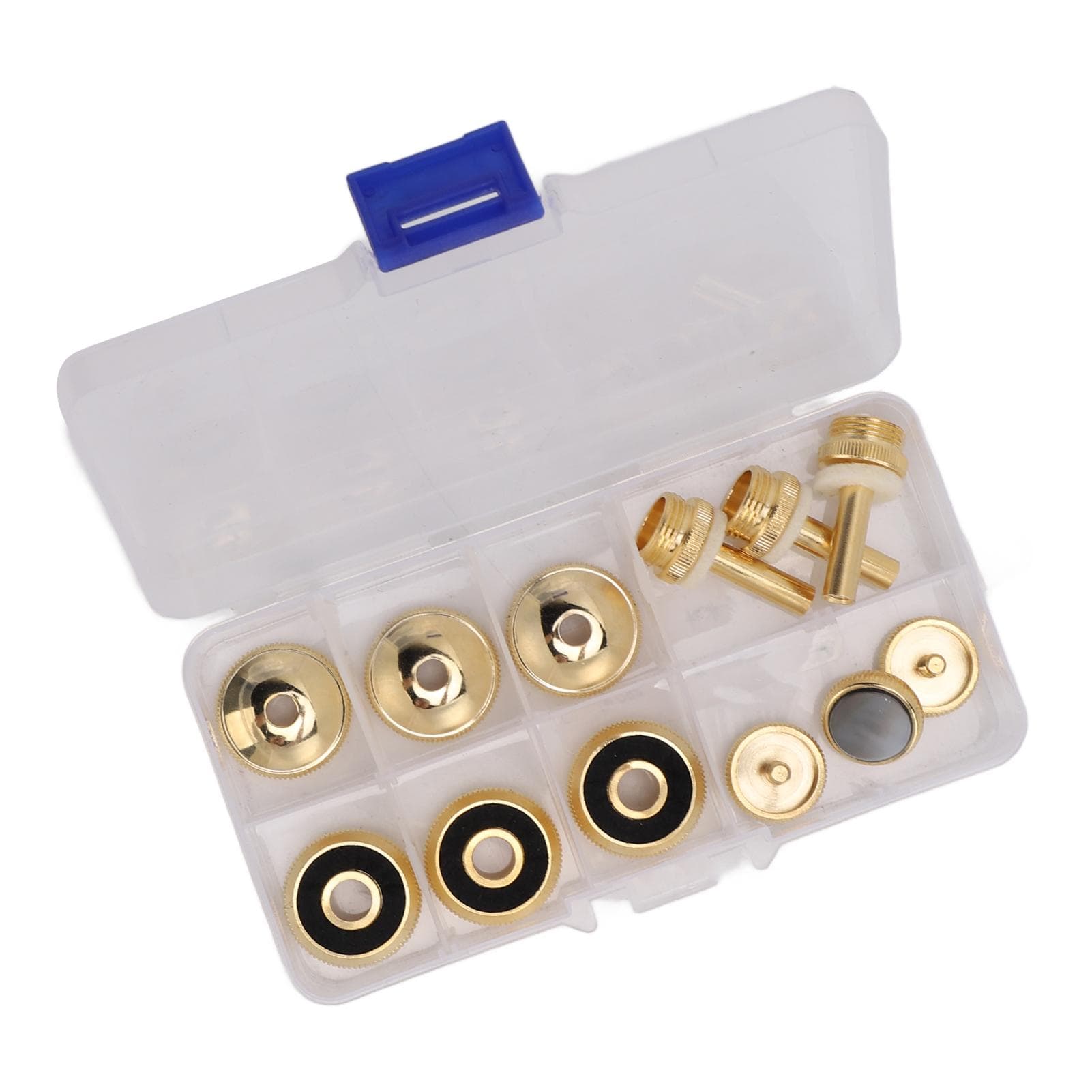 Trumpet Valve Finger Button Metal and Abalone Shell Trumpet Valve Replacement Part