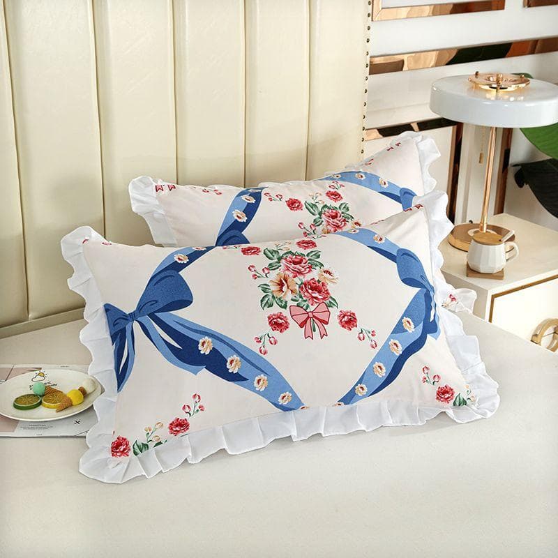 Pillowcase Set, Pillow Core, Head Cover, Student Couple, Adult Buckwheat Pillow Leather 48x74cm-2pcs