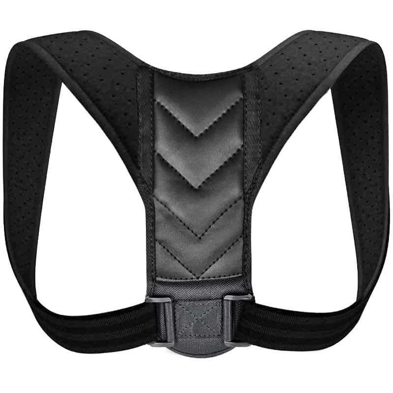 Posture Corrector Back Support Strap Brace Shoulder Spine Support Lumbar Posture Orthopedic Belts Adjustable S black