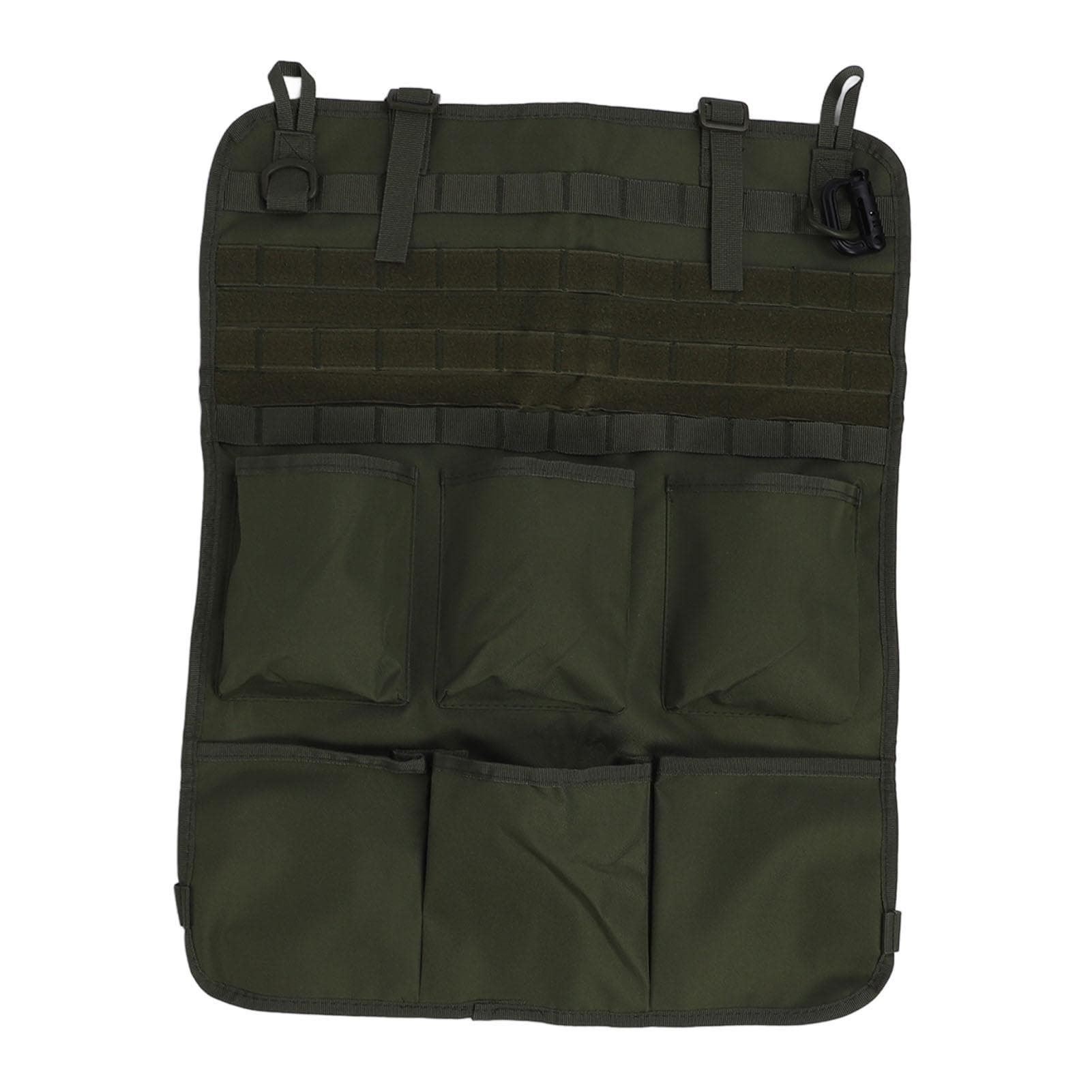 Car Back Seat Storage Bag Multifunctional Nylon Lightweight Optimizing Space Car Backseat Storage green