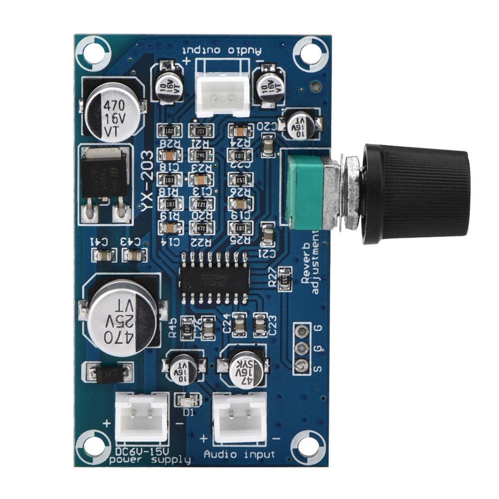 Microphone Reverberation Plate Audio Power Amplifier Board Single Channel DC615V