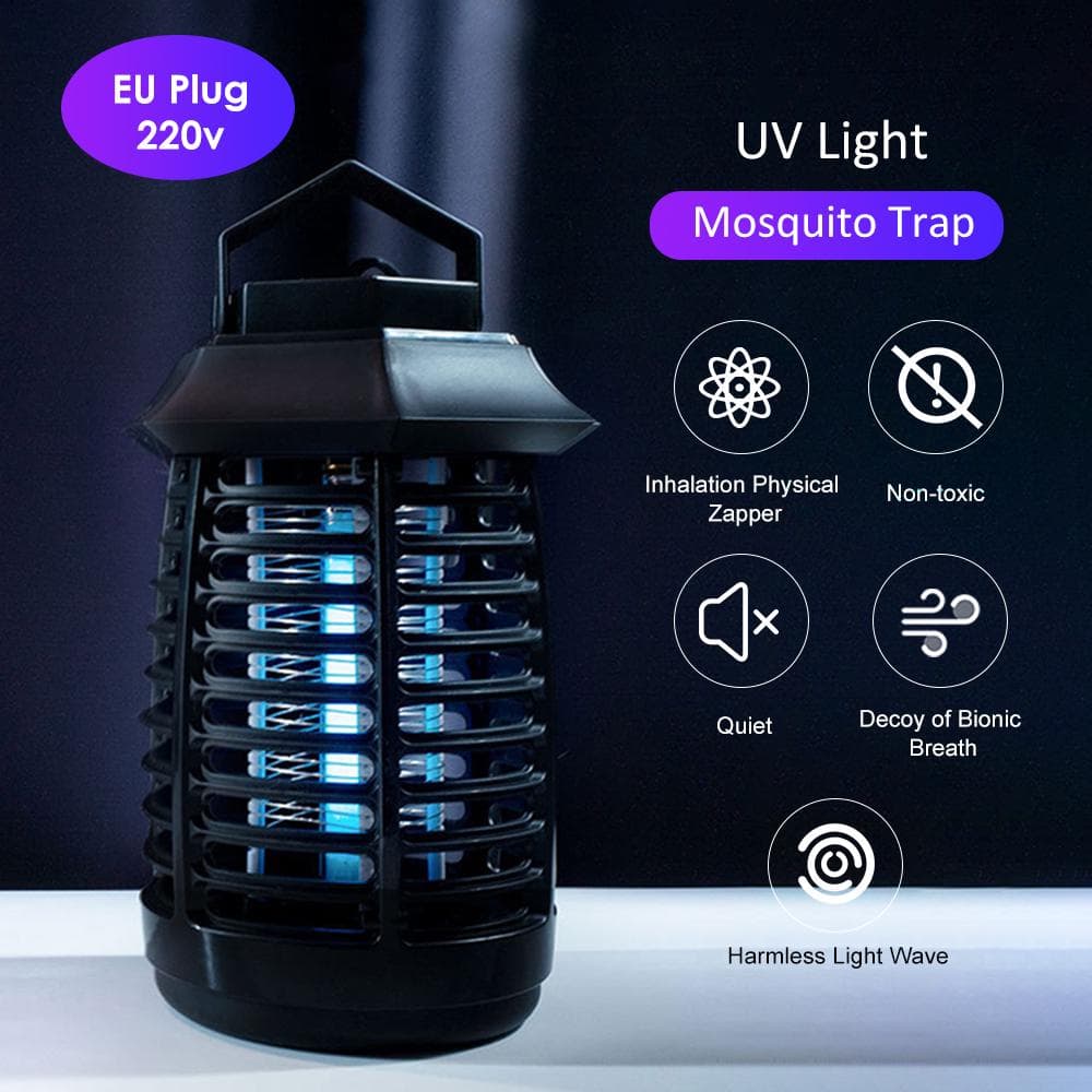 Mosquito Repellent Killer Electric UV Light LEDs Smokeless Odorless Insect Killer Lamp Movable EU Plug