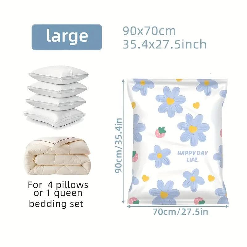 1PCS Vacuum Compression Bag Set Multifunctional Storage Bag Macaron Color With Home Quilt Storage Bag 70*90cm