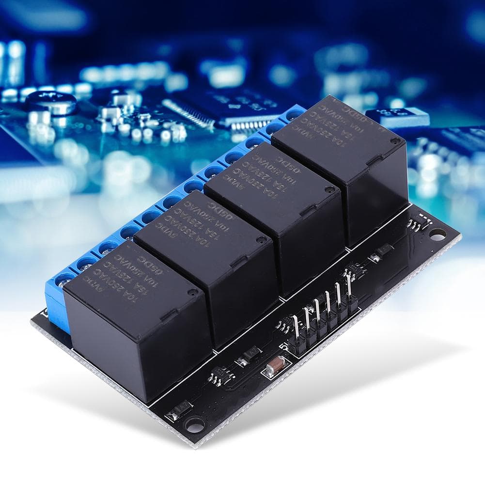 4 Channel Bistable Self Locking Relay Module Button MCU Low Level Control Switch 5V Accuracy