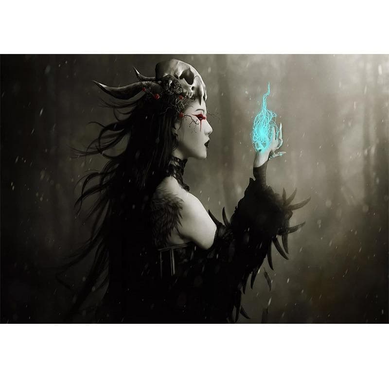 Diamond Painting Free Cross Stitch Kits Mosaic Embroidery Cross Stitch Witch Picture Home Decor Gift 20X30CM