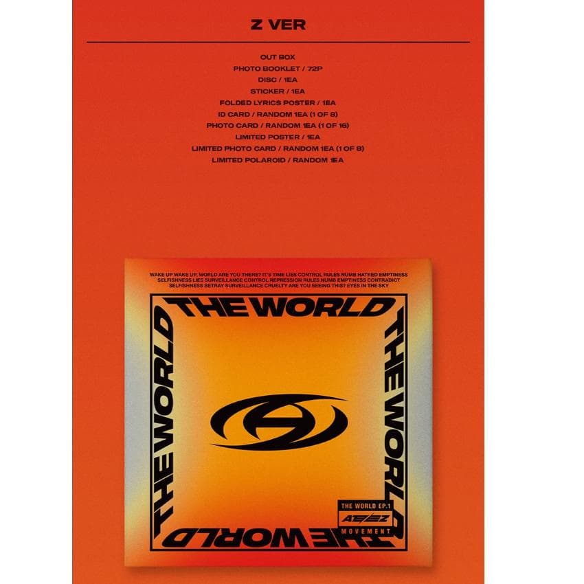 ATEEZ [THE WORLD EP.1 : MOVEMENT] 8th Mini Album Z VER.