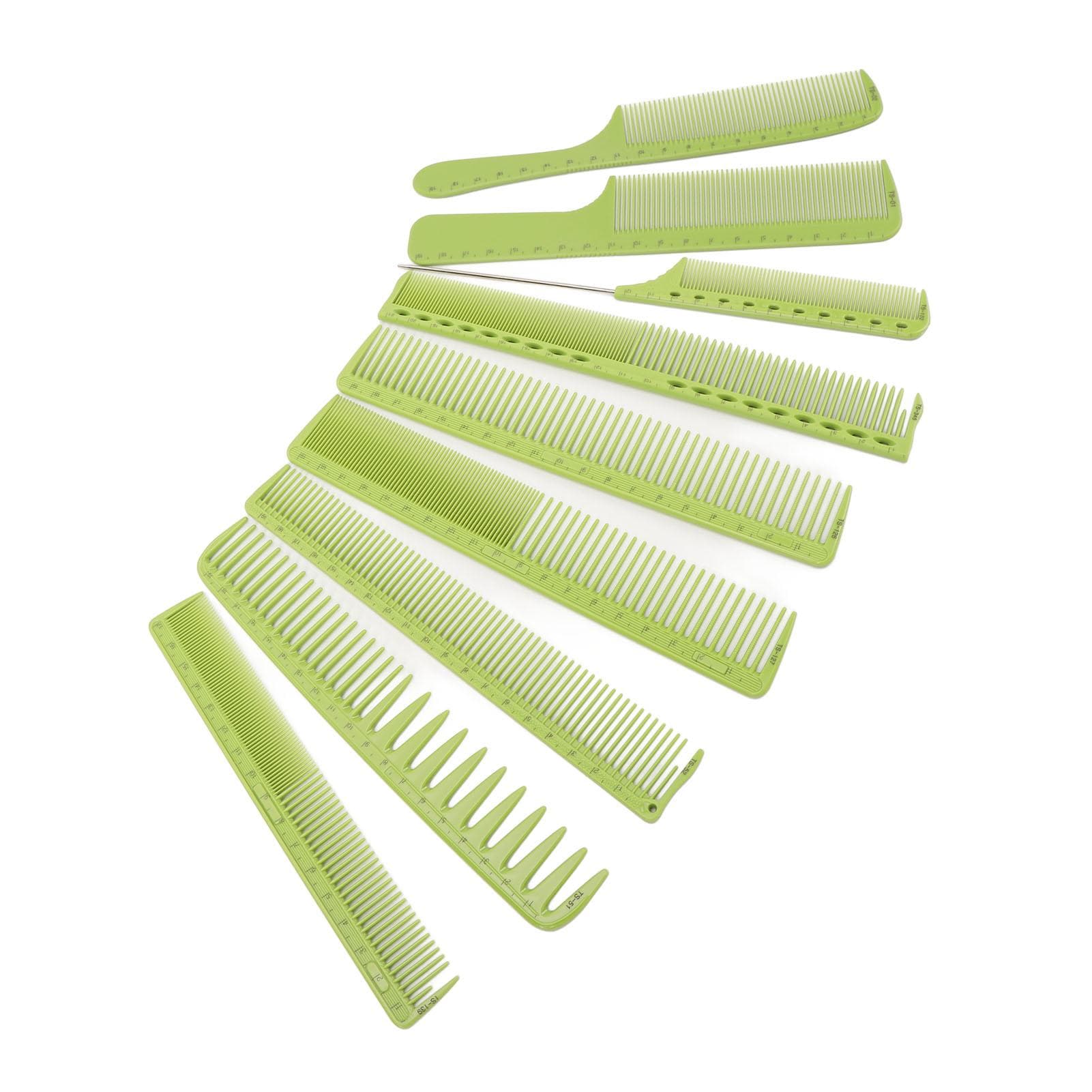 9 Pcs Hair Comb Set Professional High Temperature Resistant Stylists Comb Set for Men Teasing