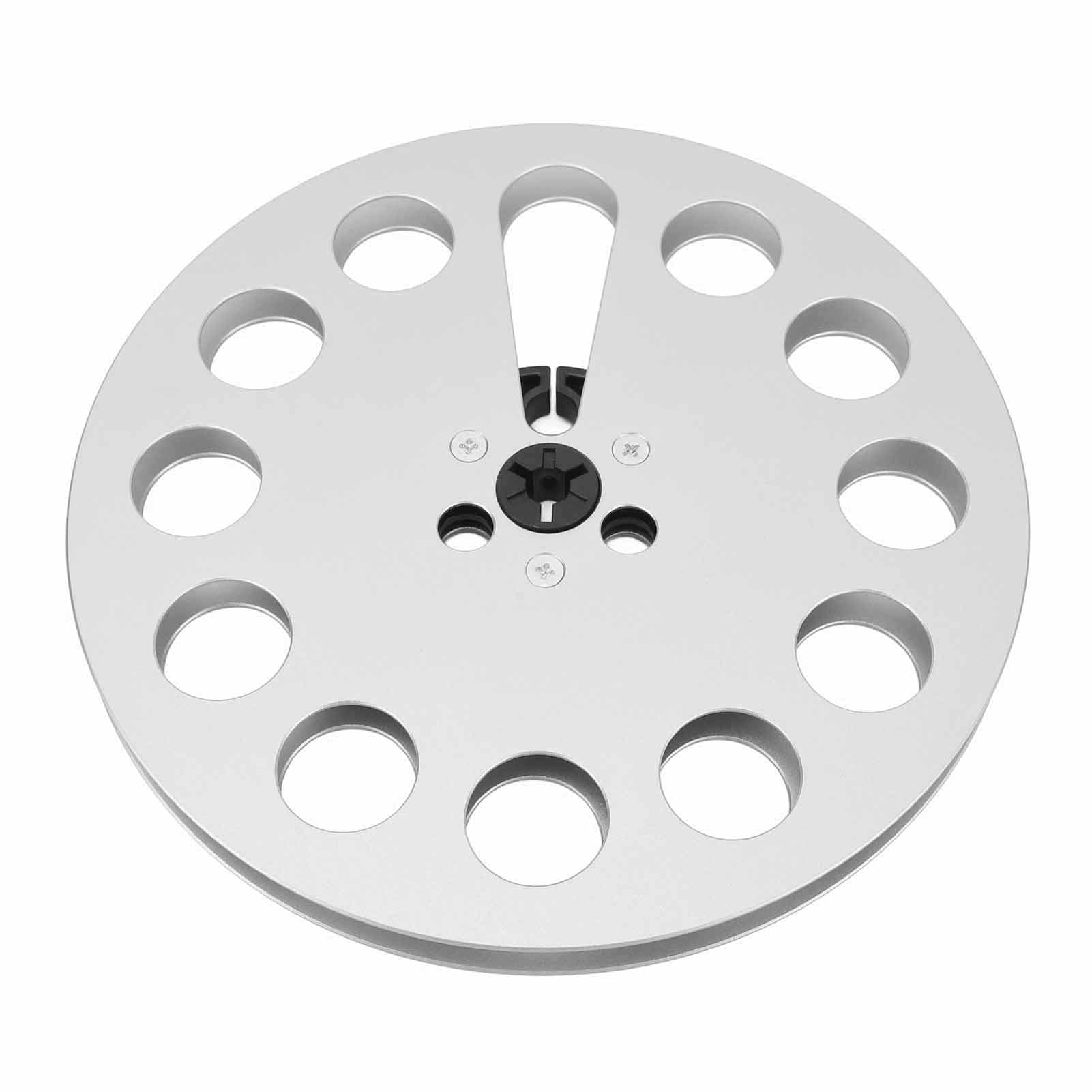 Empty Tape Reel Universal Aluminum Alloy 7 Inch Empty Take Up Reel for 14 Inch Tape for ReVox silver