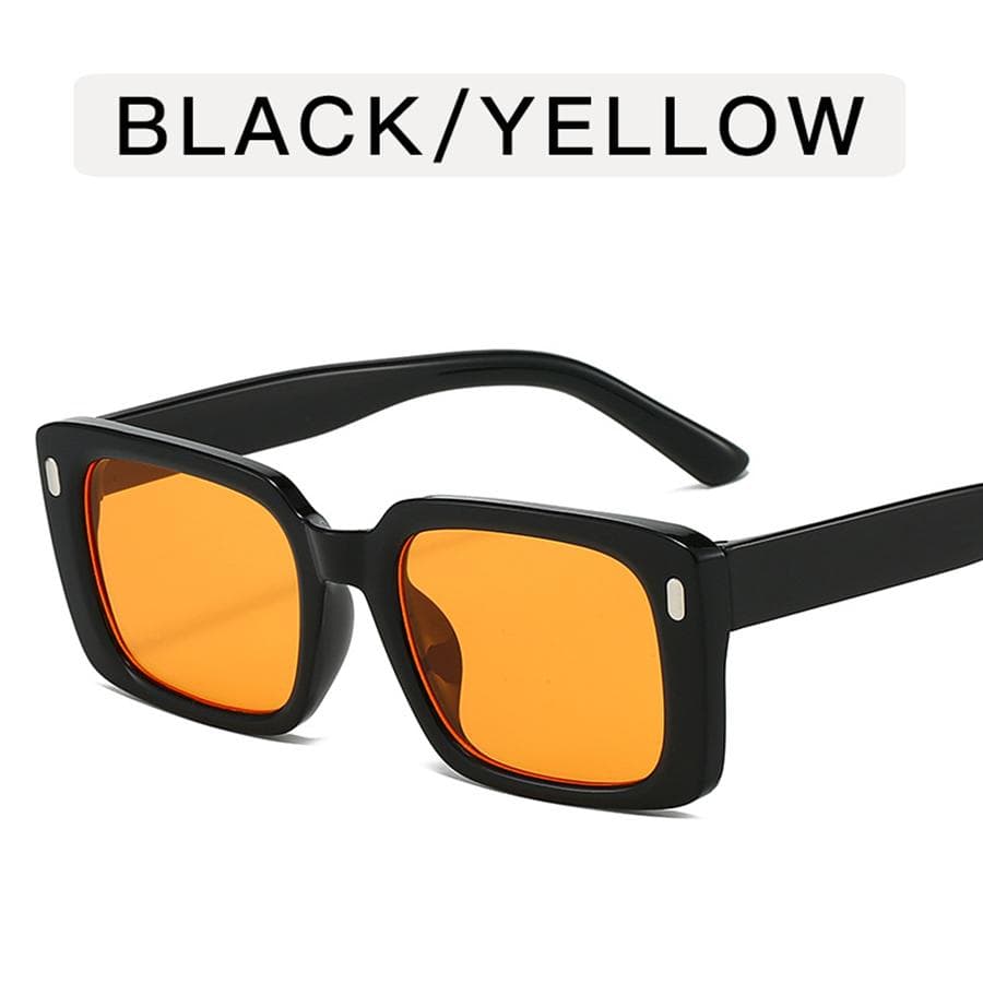 Trendy Retro Square Sunglasses Women Men UV400 Protection Outdoor Driving Party Eyewear Fashion Anti Glare Sun Glasses