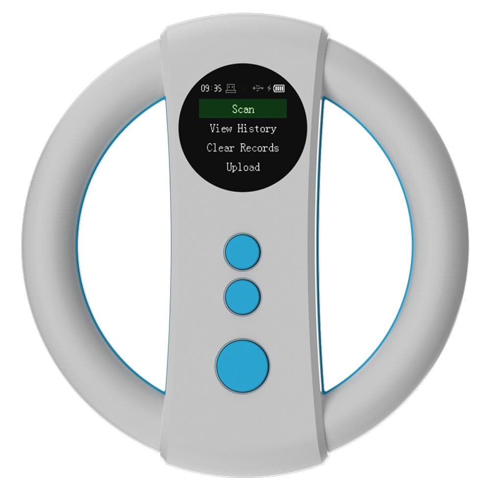 Handheld Portable Animal Chip Scanner 1.4inch TFT LCD Display Chip Reader Rechargeable Animal Tags white