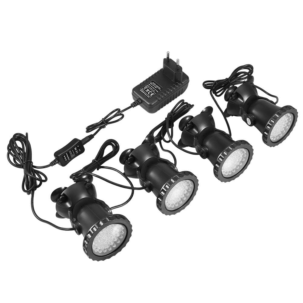 Aquarium LED Waterproof Lighting RGB Submersible Spotlight Fish Tank Garden Pond(#10)