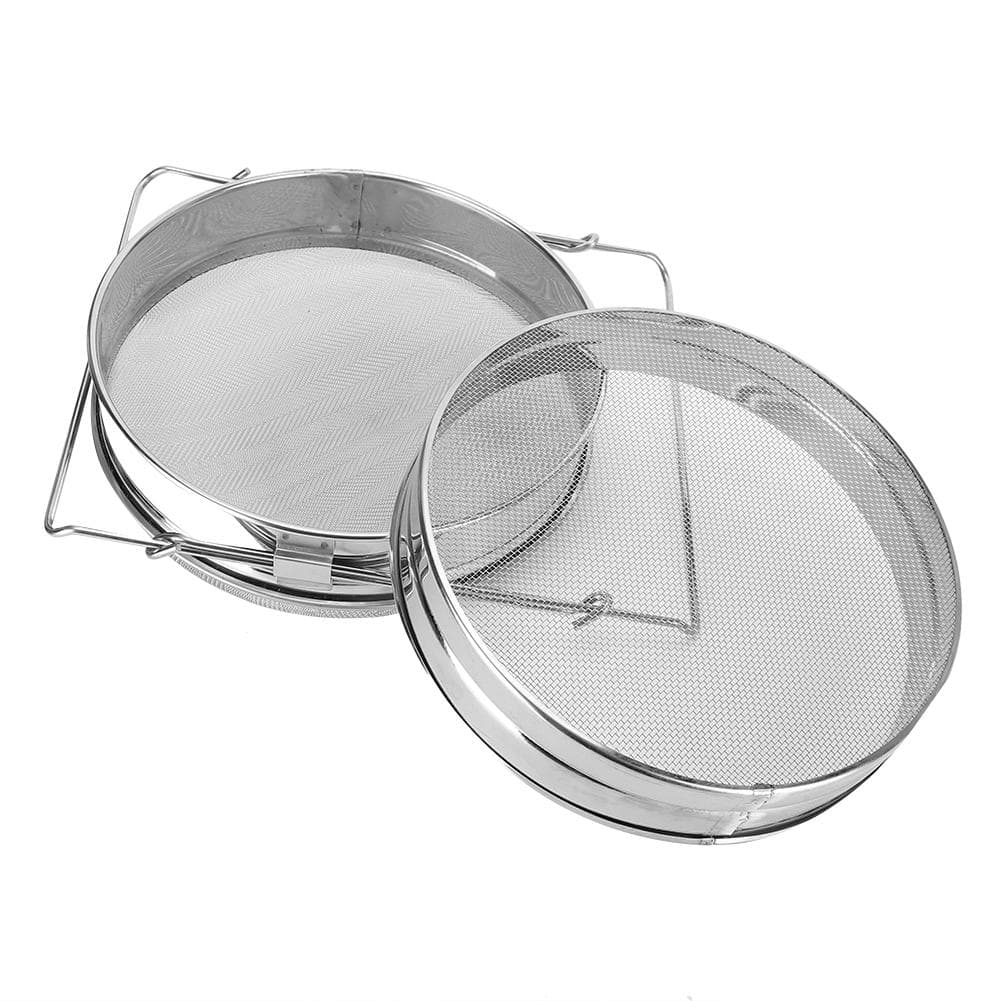 Honey Strainer Double Sieve Stainless Steel AntiCorrosion Beekeeping Tool Accessory