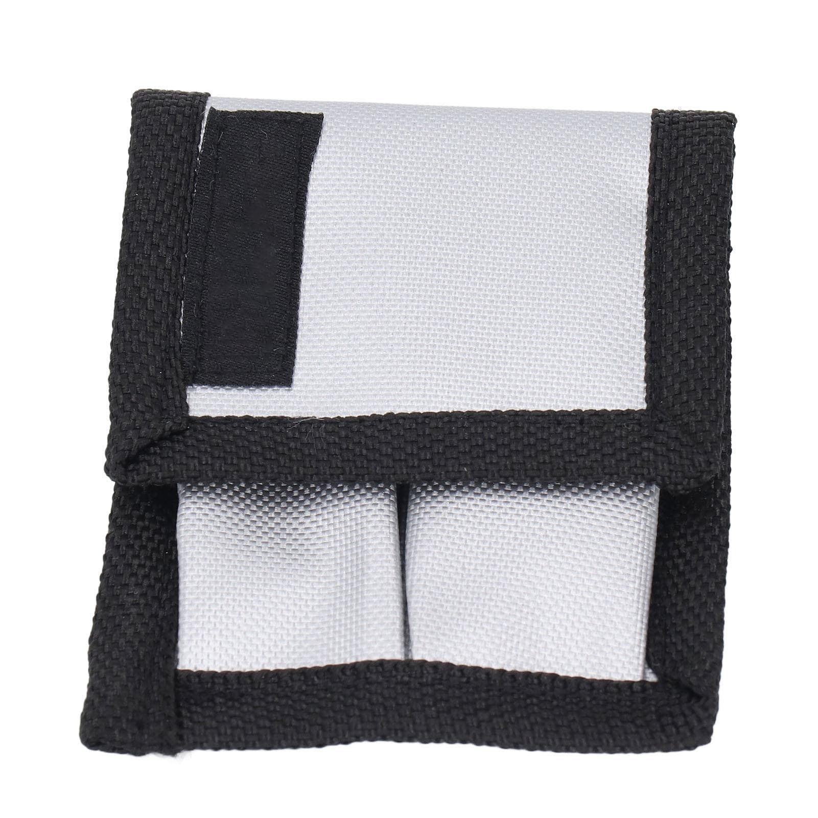 Battery Pouch Case Holds 2 Batteries Splash Proof Flame Retardant Battery Storage Bag Carrying Case