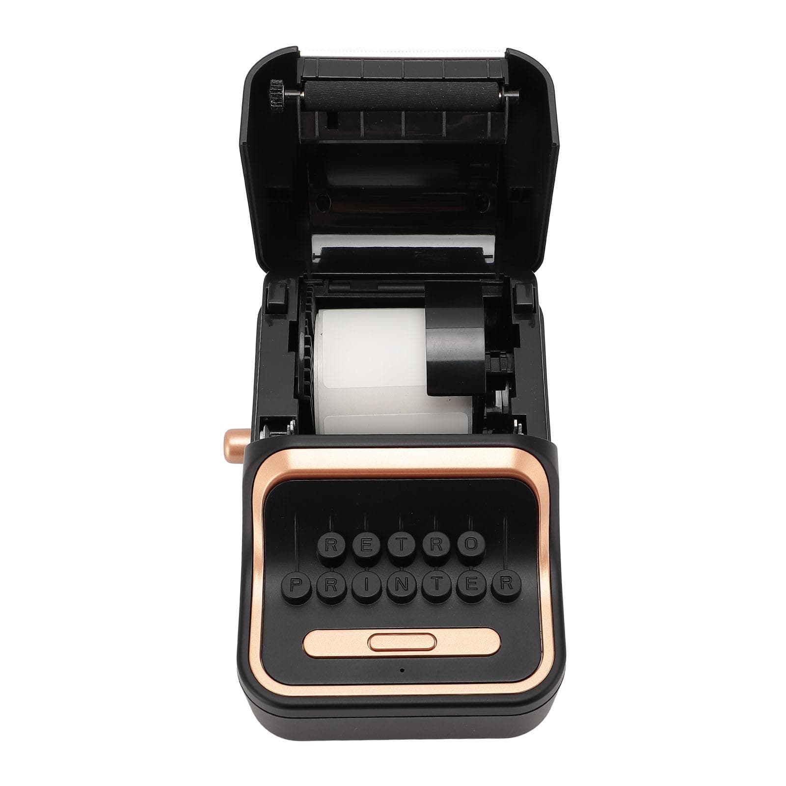 Retro Label Printer 1000mAh Battery Charging Thermal Portable Bluetooth 5.0 Inkless Label Printer