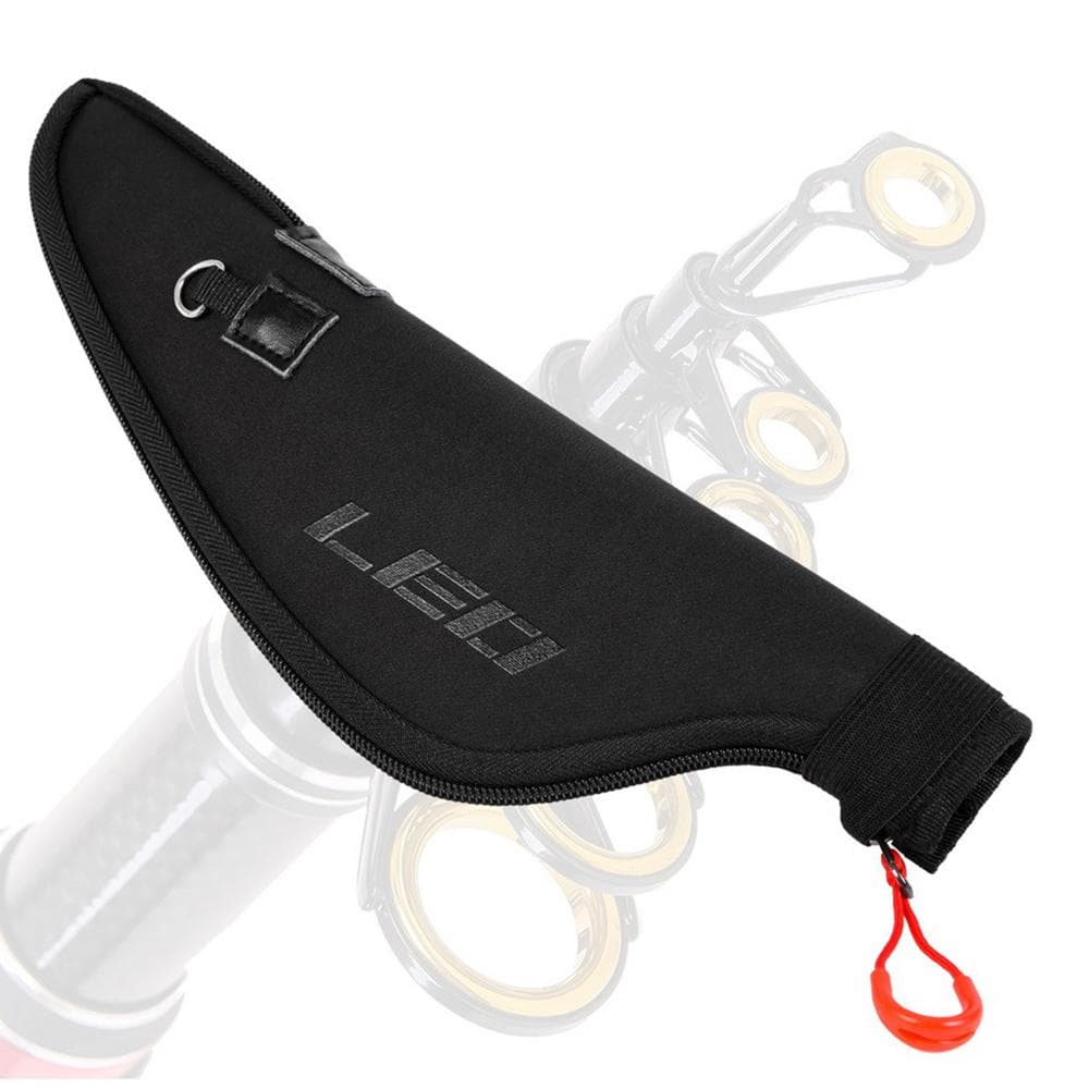 EVA Fishing Rod Protective Cover Case Sleeve for Fishing Pole Tip Guide Rings black