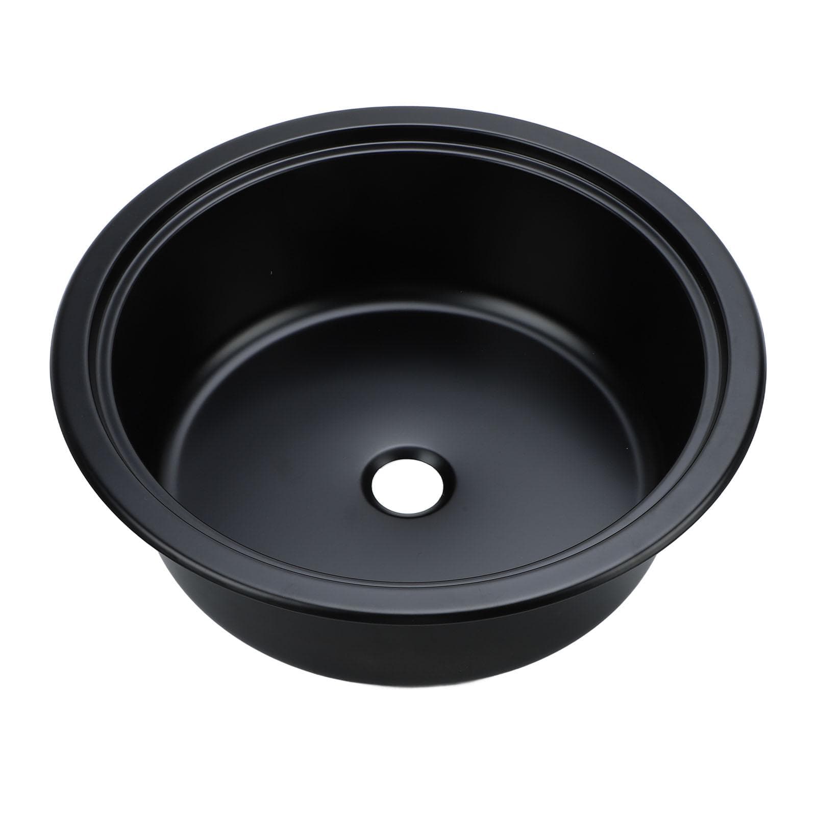 11.81 X 4.72in 304 Stainless Steel Round Sink Rustproof Easy to Maintain Bathroom Hand Wash Basin