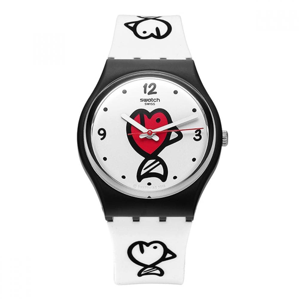 SWatch Gb321 I Love Your Folk fIshy fIshy publIc Urethane Watch GB321