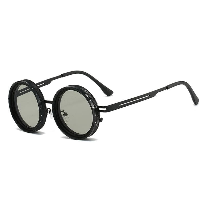 KAMMPT Adjustable Tint Sunglasses with ND Filter Vintage Fashion Shades for Men Women Anti-UV Sun Glasses as picture shows