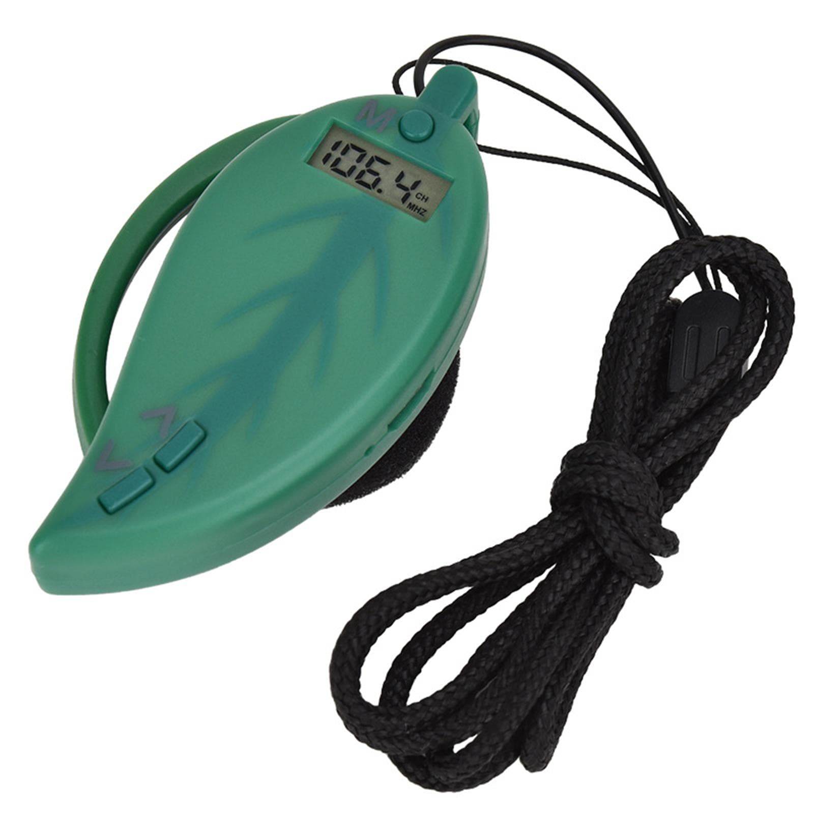 Ear-mounted FM Radio Wireless Headphones FM Radio Over-Ear Stereo Earphone Headset for Computer green
