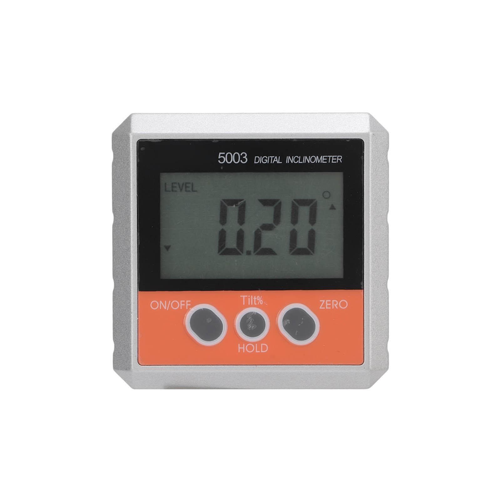 RuoShui 5003 Digital Inclinometer Magnetic 4x90 degrees Electronic Protractor IP54 Waterproof Angle Level