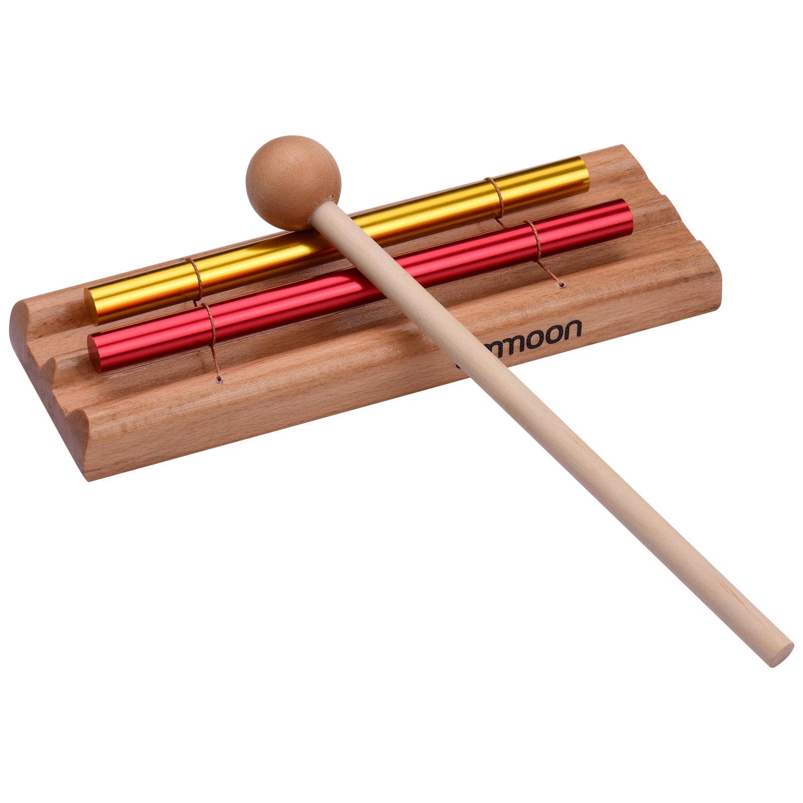 Ammoon 7-Tone Tabletop Chimes Meditation Chime Colorful Wind Bell Children Educational Musical Toy 2-Tone