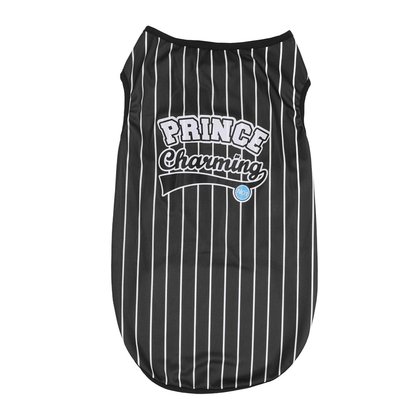 Pet Vertical Stripes Vest Vertical Stripes Classic Loose Prevent Sunburn Avoid Hair Loss Pet S(for 2-4kg) black
