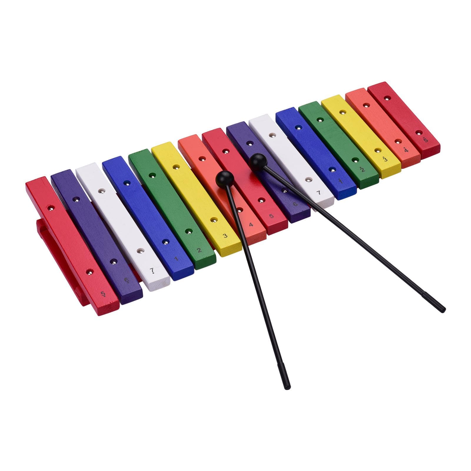 Ammoon 15 Keys Xylophone Colorful Musical Percussion Instrument Early Education Instrument for multicolour