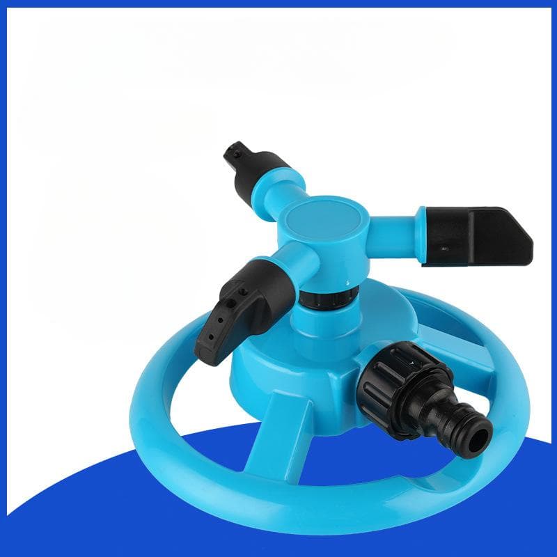 Sprinkler Nozzle 360 Degree Automatic Rotating Water Spray Garden Lawn Automatic Sprinkler Garden Watering Irrigation Supplies blue