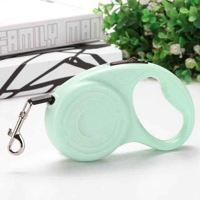 3/5M Retractable Dog Leashes Automatic Adjustable Extending Nylon Dogs Leash Rope For Puppy Cats Leash Walking Pet Accessories 3m(7.5kg) green