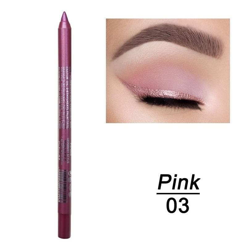 Multi Color Gel Eyeliner, 4-in-1, Colored Eyeliner, Eye Shadow And Eyebrow Pencil, Waterproof And Long Lasting pink