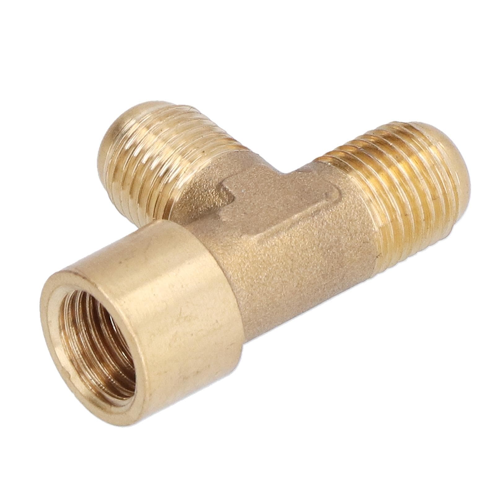 3?Way Valve Adapter 14 Durable Sturdy Fine Processing Spiral Brass Hose Splitter