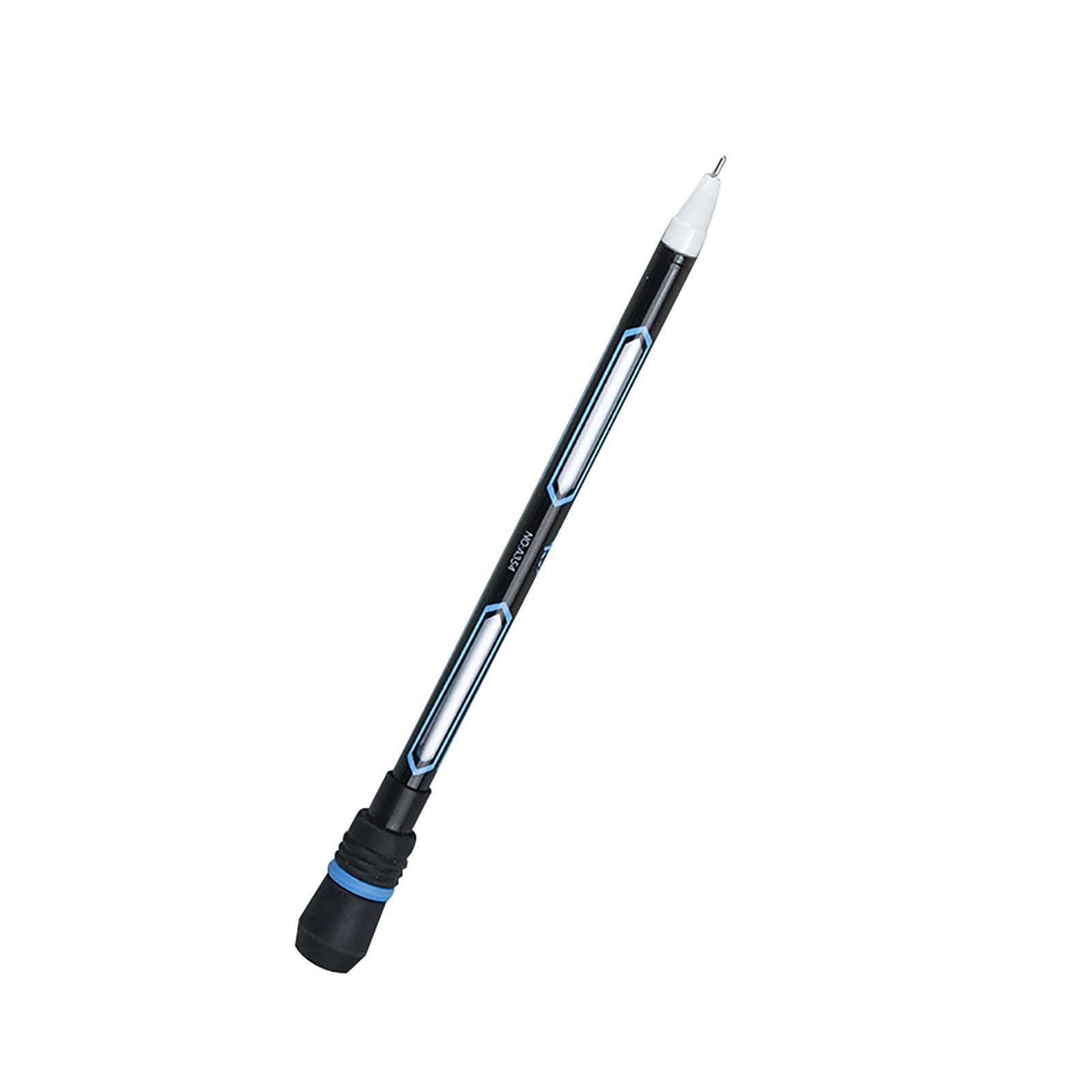 2Pcs Game Rotating Pen 0.5mm Nib Smoothing Writing Symmetric Design Stress Relief Rotating Pen for