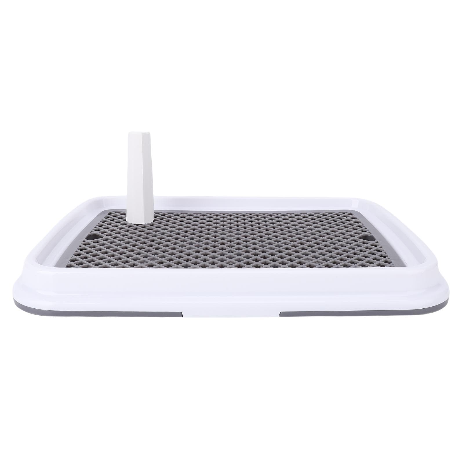 Dog Toilet High Fence Odor Proof Easy to Clean Plastic Pee Pad Holder Pet Potty Tray for Small Dogs gray