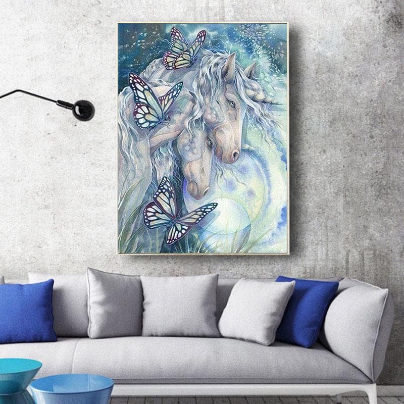 Diamond Painting DIY Diamond Embroidery Closer Unicorns Cross Stitch Rhinestone Mosaic Decoration 20X30CM