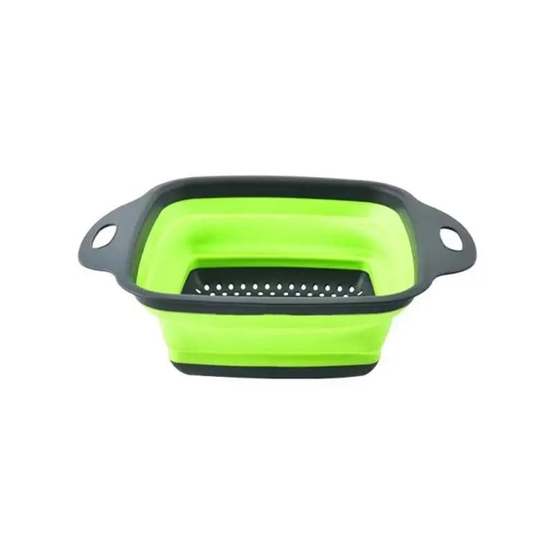 Folding Silicone Drain Basket Fruit Vegetable Washing Basket Foldable Strainer Colander Collapsible Drainer Kitchen Storage Tool Foldable